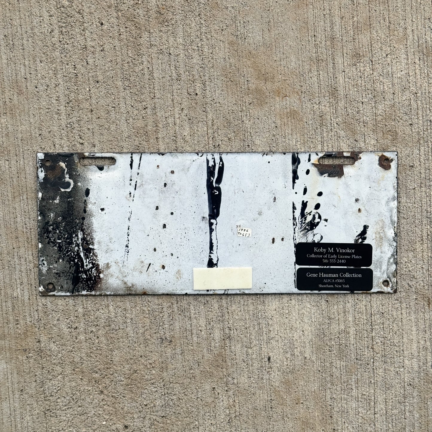 1912 Arkansas Porcelain License Plate Auto Tag Great Number High Quality 1212