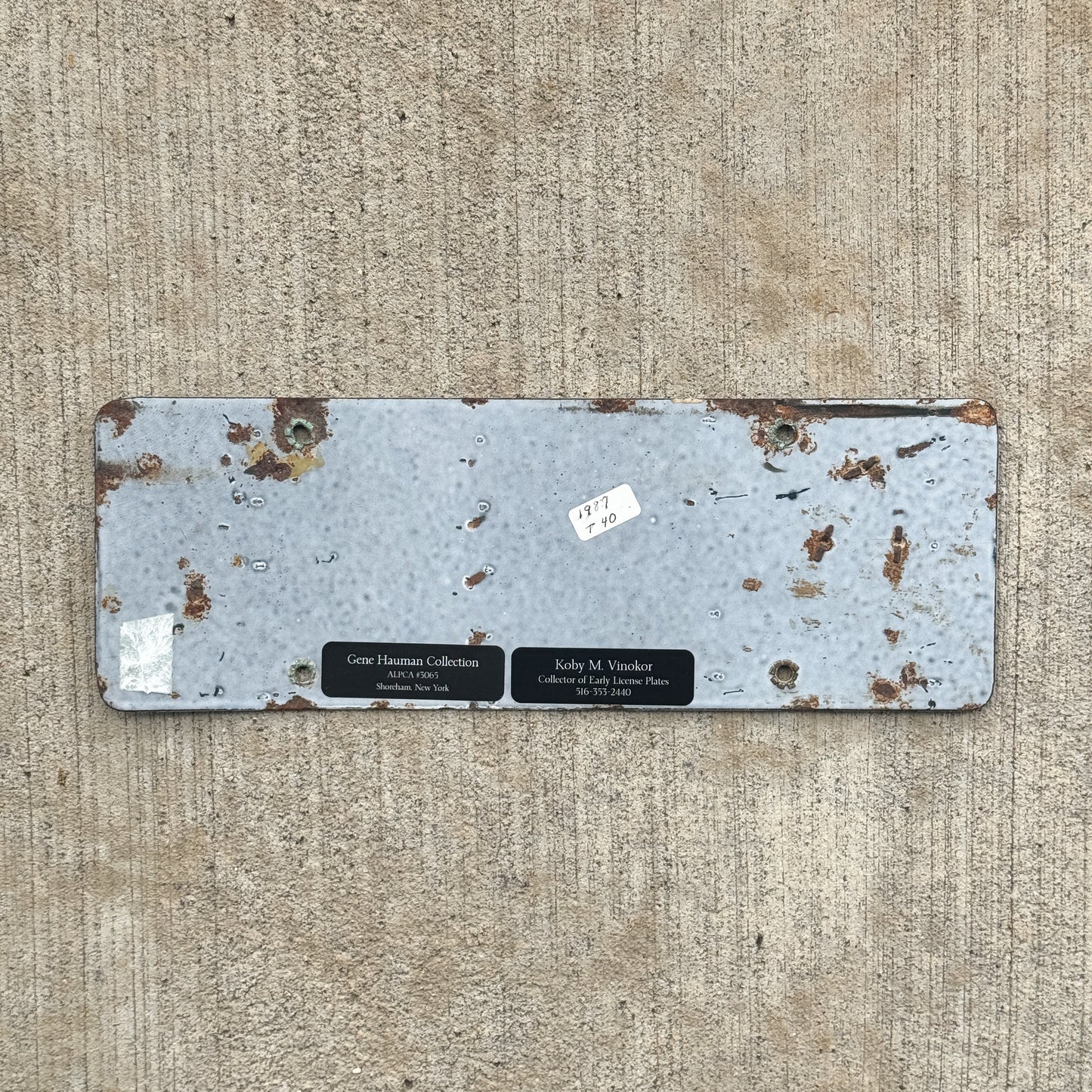 1919 California Porcelain US Government License Plate Auto Tag High Quality US 1365