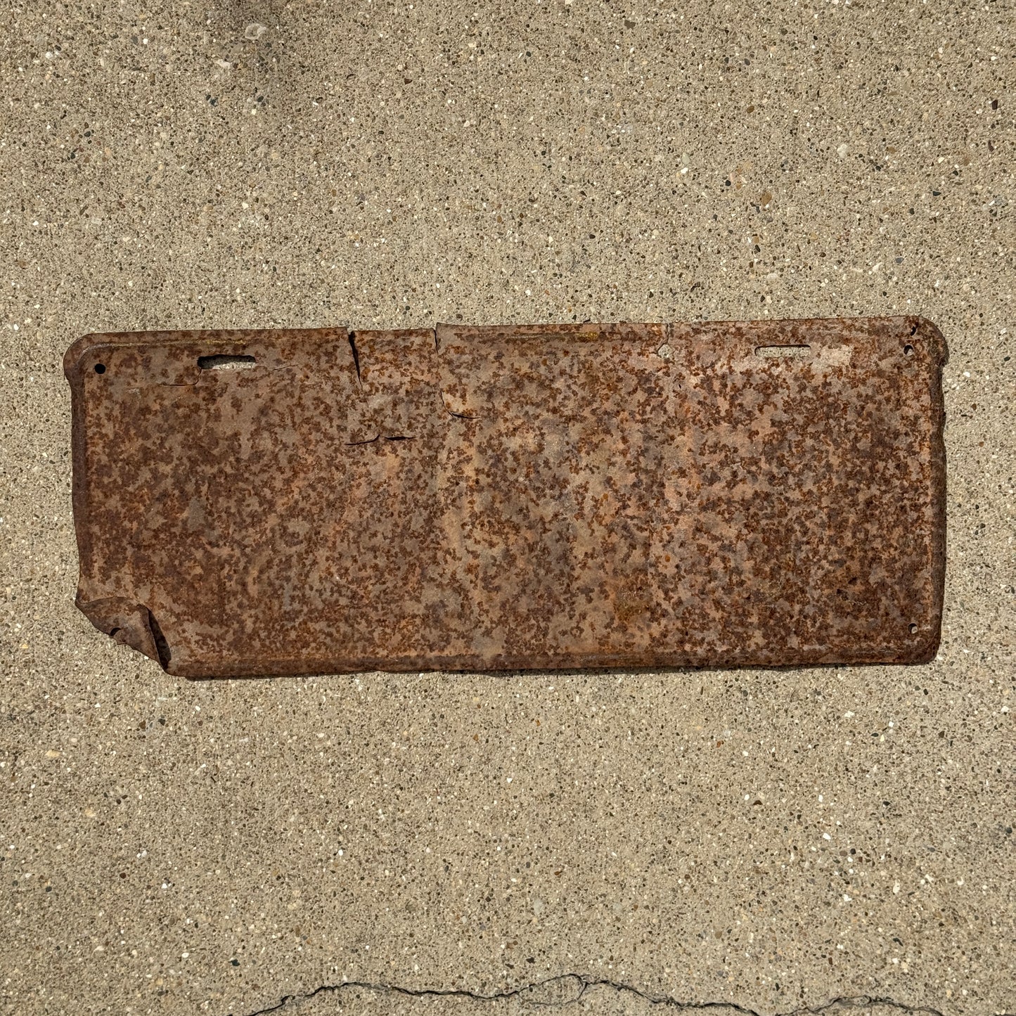 1920 Kansas License Plate Auto Tag Rusty Rustic 229797