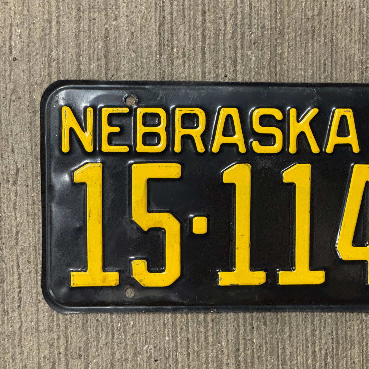 1954 Nebraska License Plate Auto Tag 15 1145