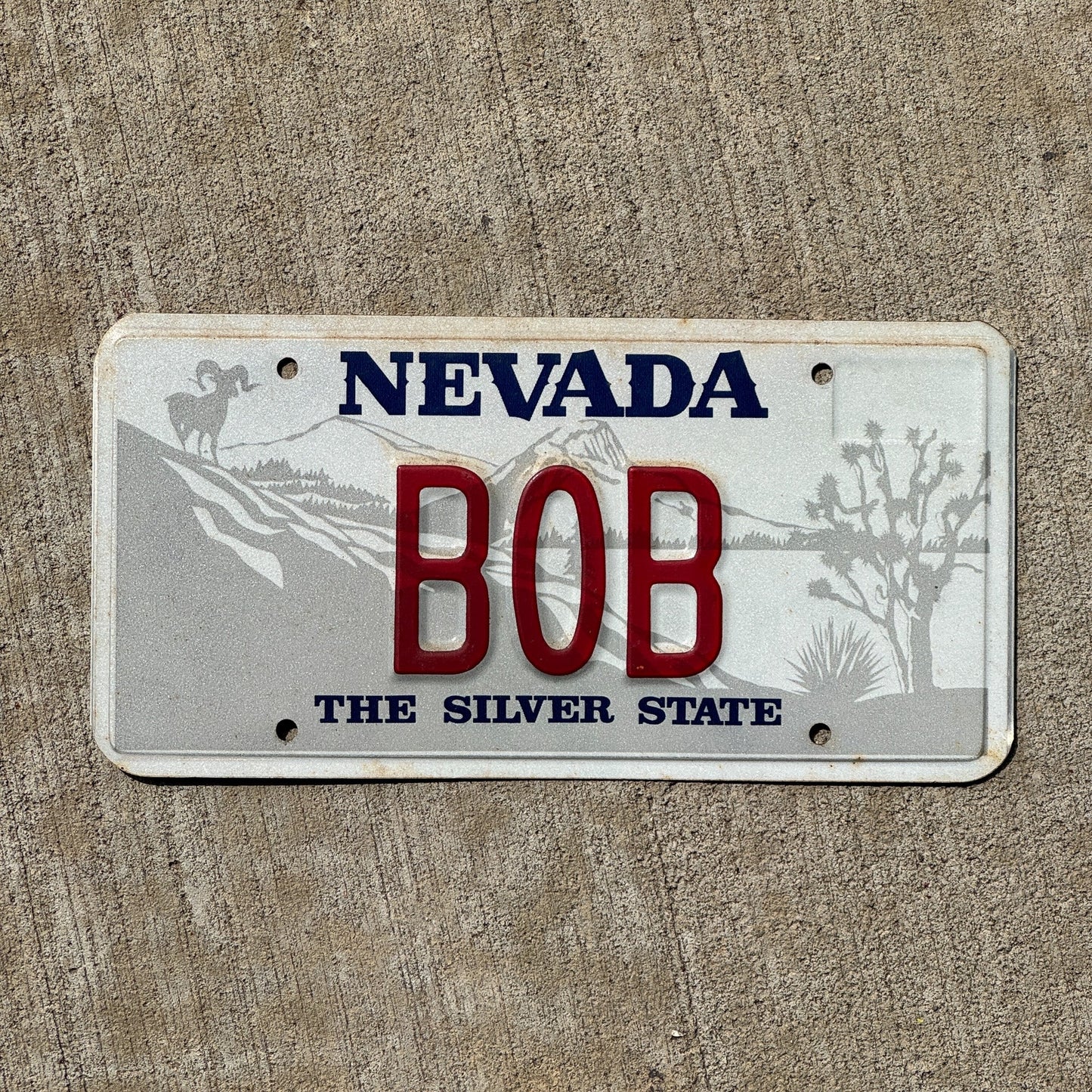 Photo of a Nevada SOUVENIR License Plate Auto Tag Garage Decor Vintage BOB