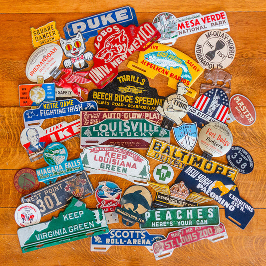 Getting to Know Vintage License Plate Toppers