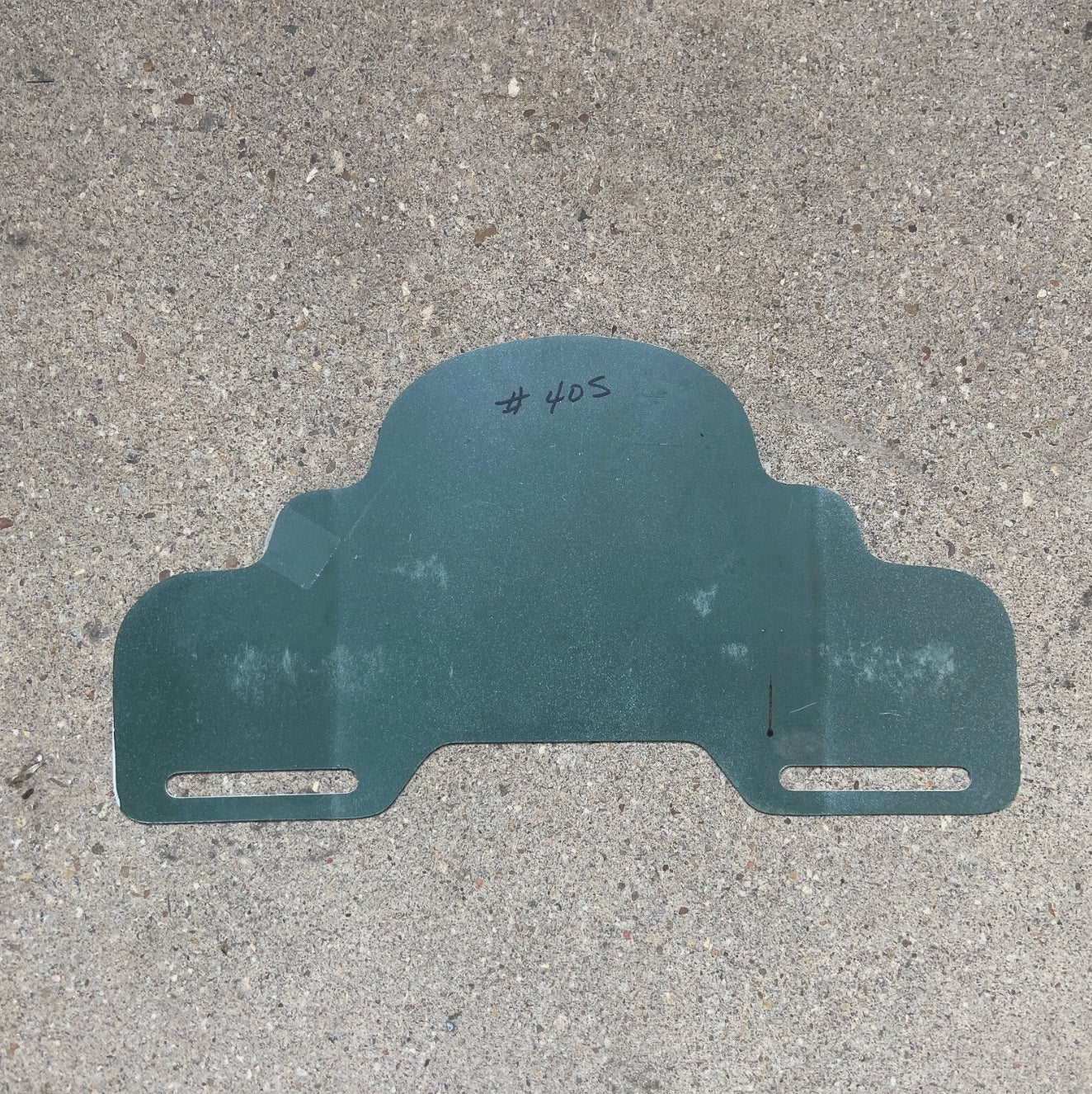 1950 Era Putnam Oil Co Colorado License Plate Topper Auto Tag Blue Devils Fort Lupton Colorado Gas and Oil