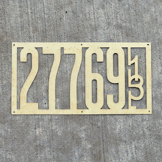 Photo of a 1913 Illinois License Plate Auto Tag Garage Decor Vintage Front Plate Stencil Design 27769 with original patina