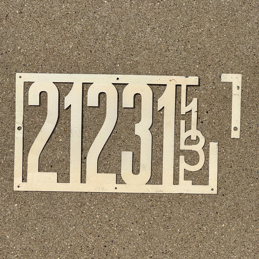 Photo of a 1913 Illinois License Plate Auto Tag Garage Decor Vintage Stencil Front 21231