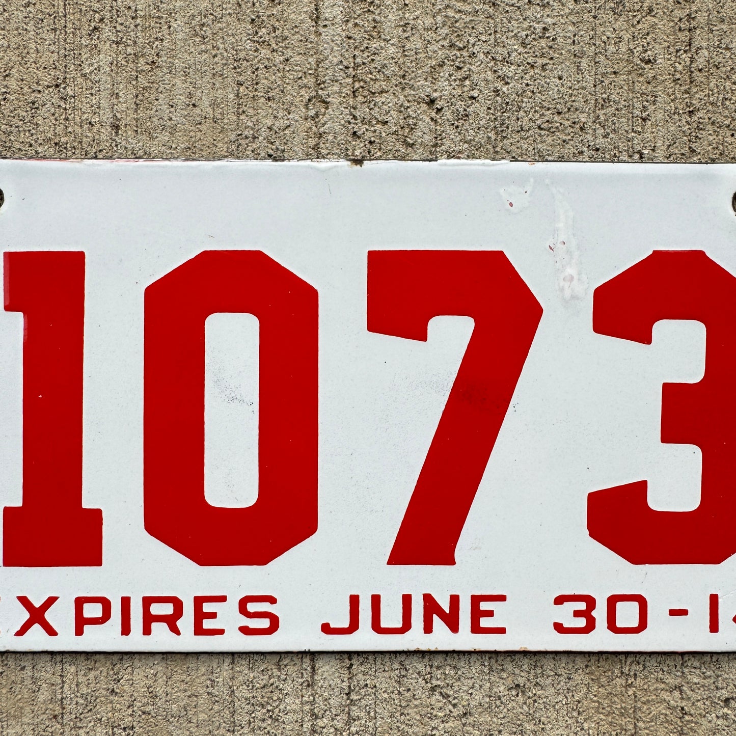 1914 North Carolina Porcelain License Plate Auto Tag High Quality Glossy 11073