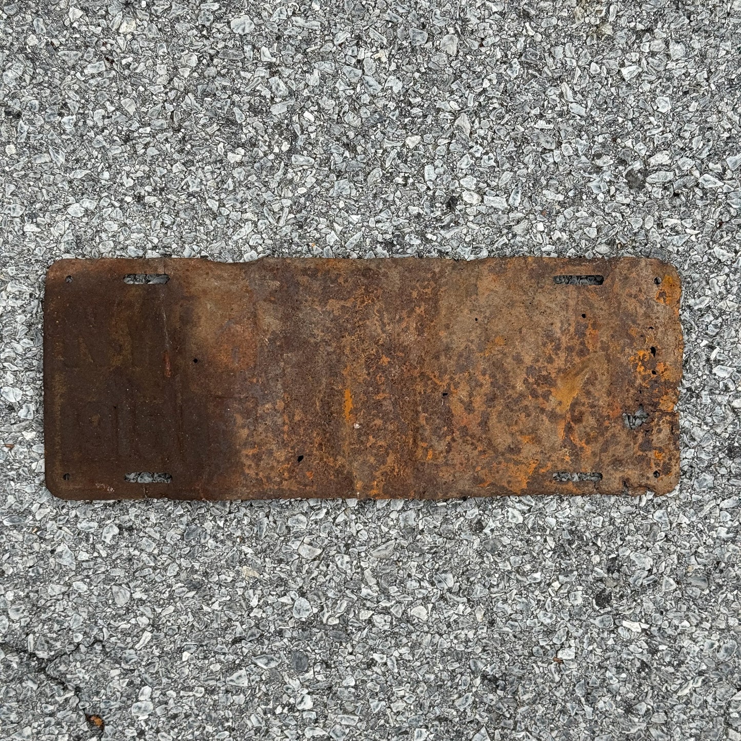 Photo of a 1915 New York License Plate Auto Tag Garage Decor Vintage H7131