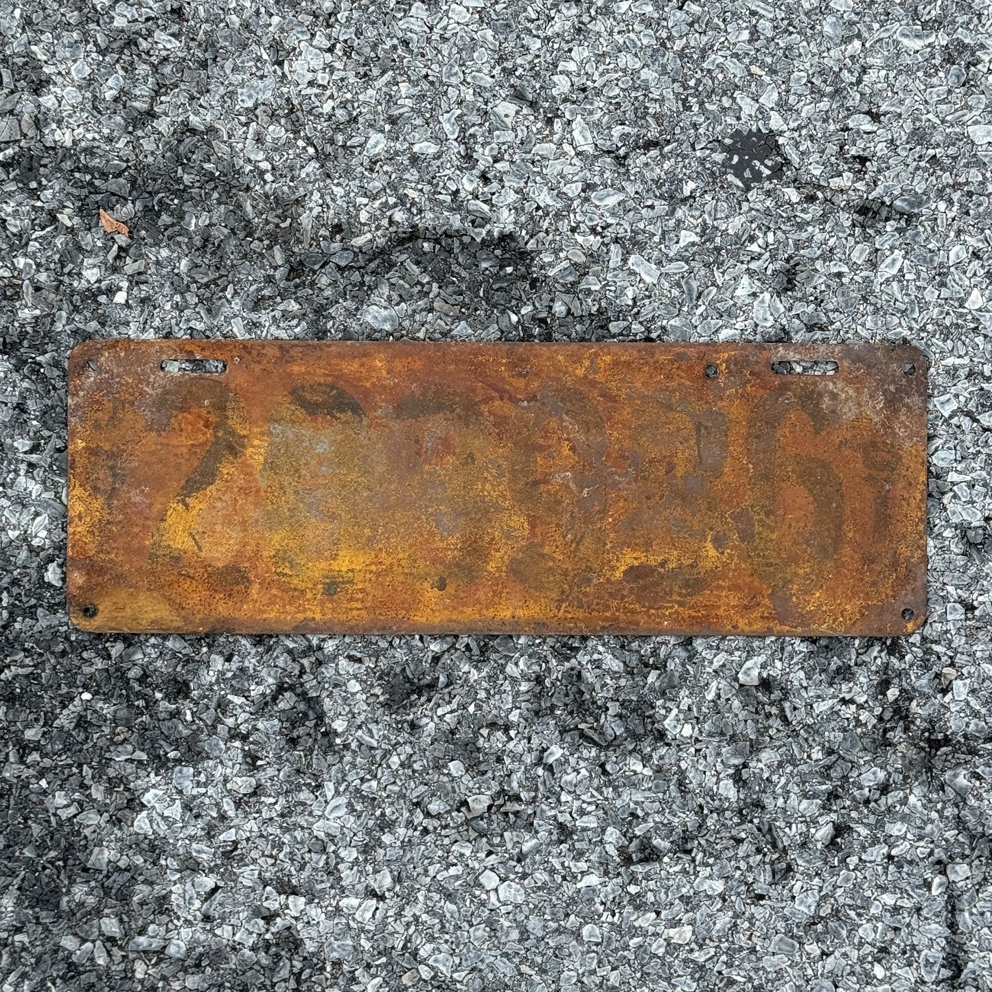 Photo of a 1917 Ohio License Plate Auto Tag Garage Decor Vintage Rustic 209936