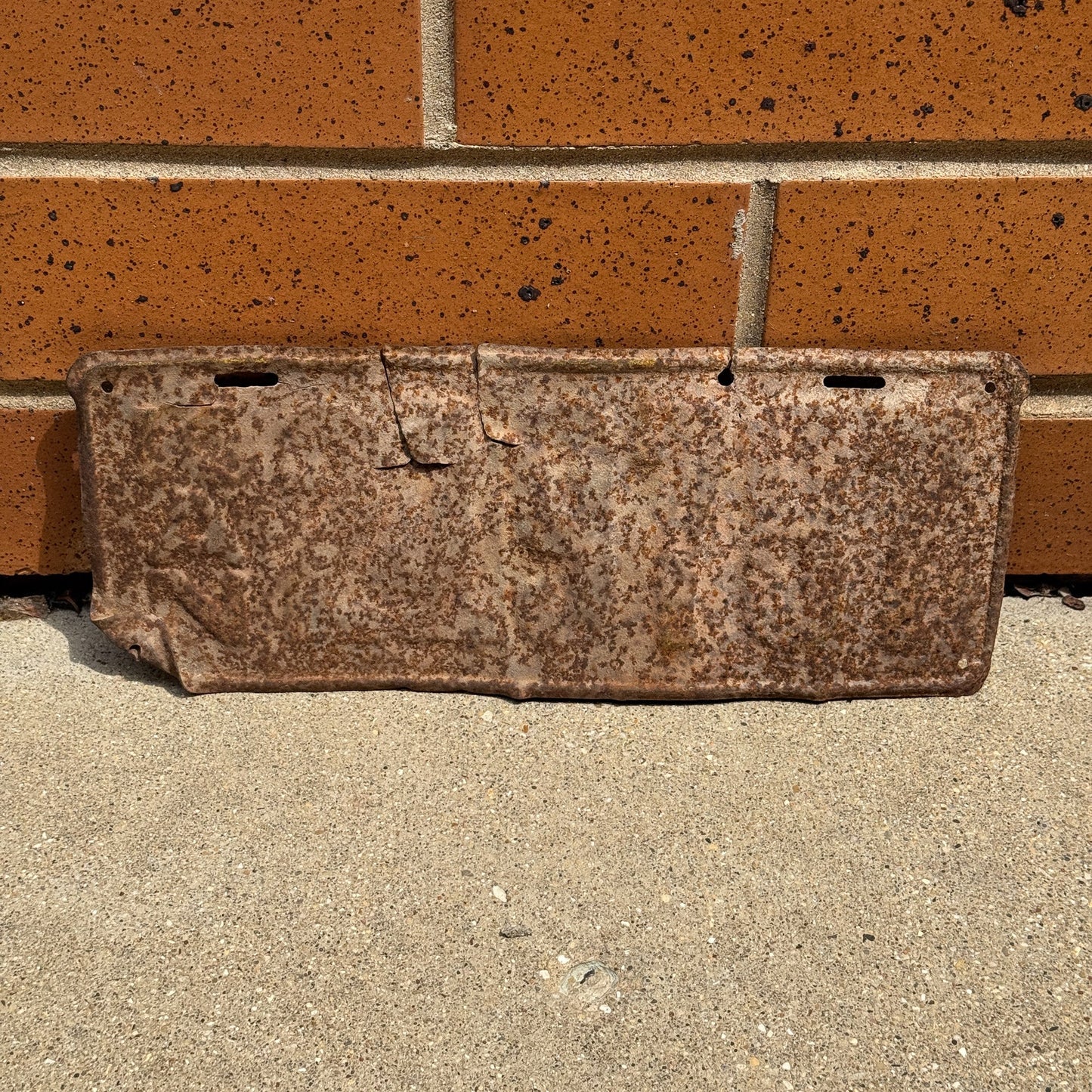 Photo of a 1920 Kansas License Plate Auto Tag Garage Decor Vintage Rusty Rustic 229797