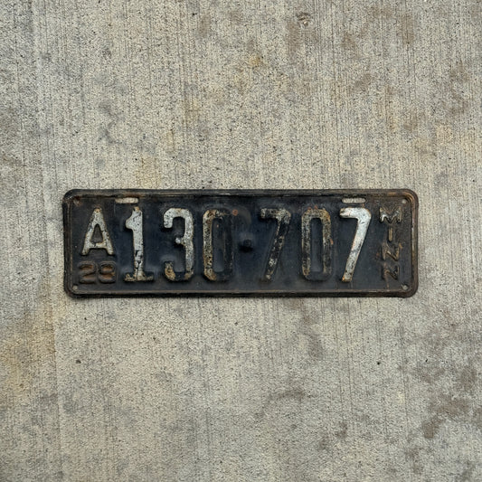 Photo of a 1929 Minnesota License Plate Auto Tag Garage Decor Vintage Ford Model A Year A 130 707 with original patina