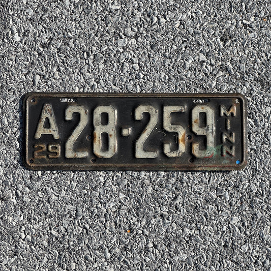 Photo of a 1929 Minnesota License Plate Auto Tag Garage Decor Vintage Ford Model A Year A 28259