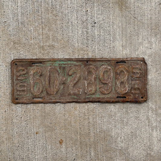 Photo of a 1929 South Dakota License Plate Auto Tag Garage Decor Vintage Ford Model A Year 60 2898 with original patina