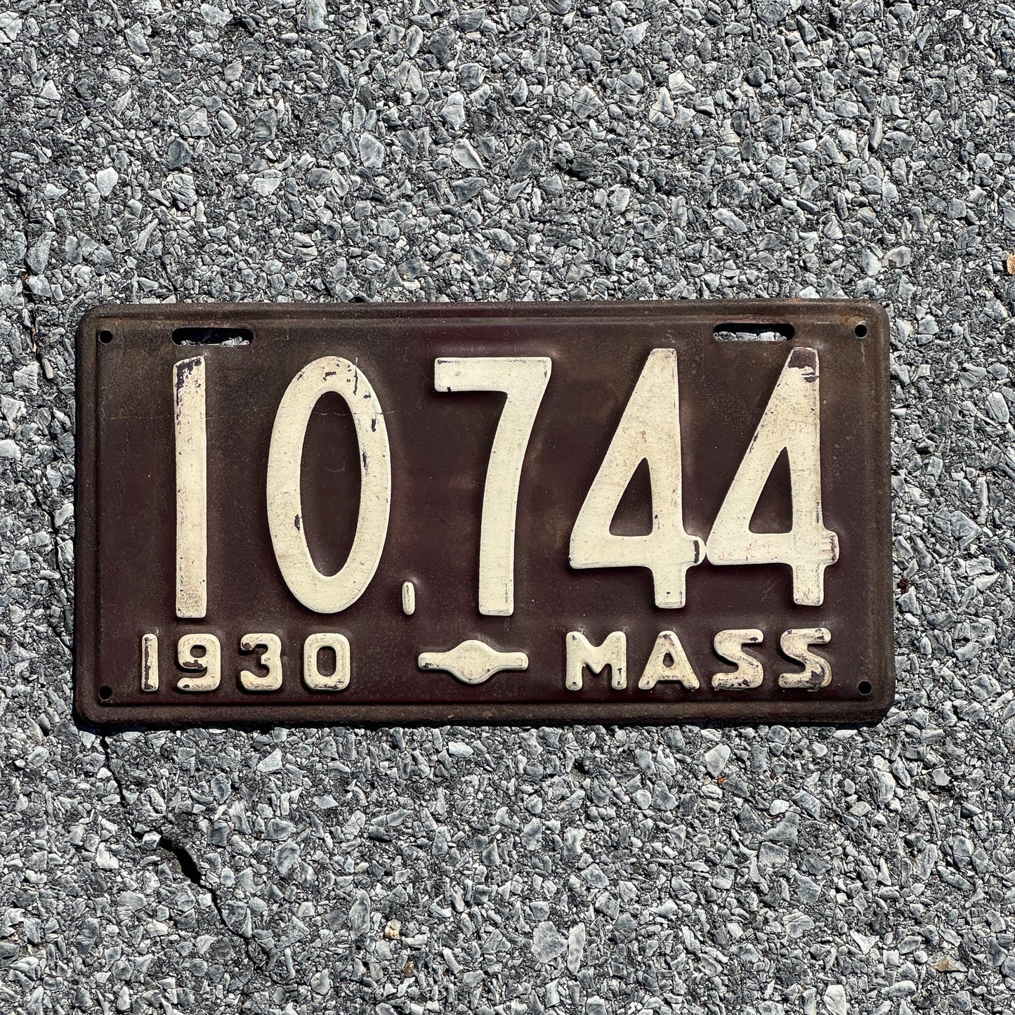 Photo of a 1930 Massachusetts License Plate Auto Tag Garage Decor Vintage Ford Model A Year 10744