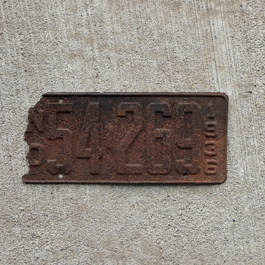 Photo of a 1936 North Dakota License Plate Auto Tag 2 Vintage Garage 54 269 with original patina