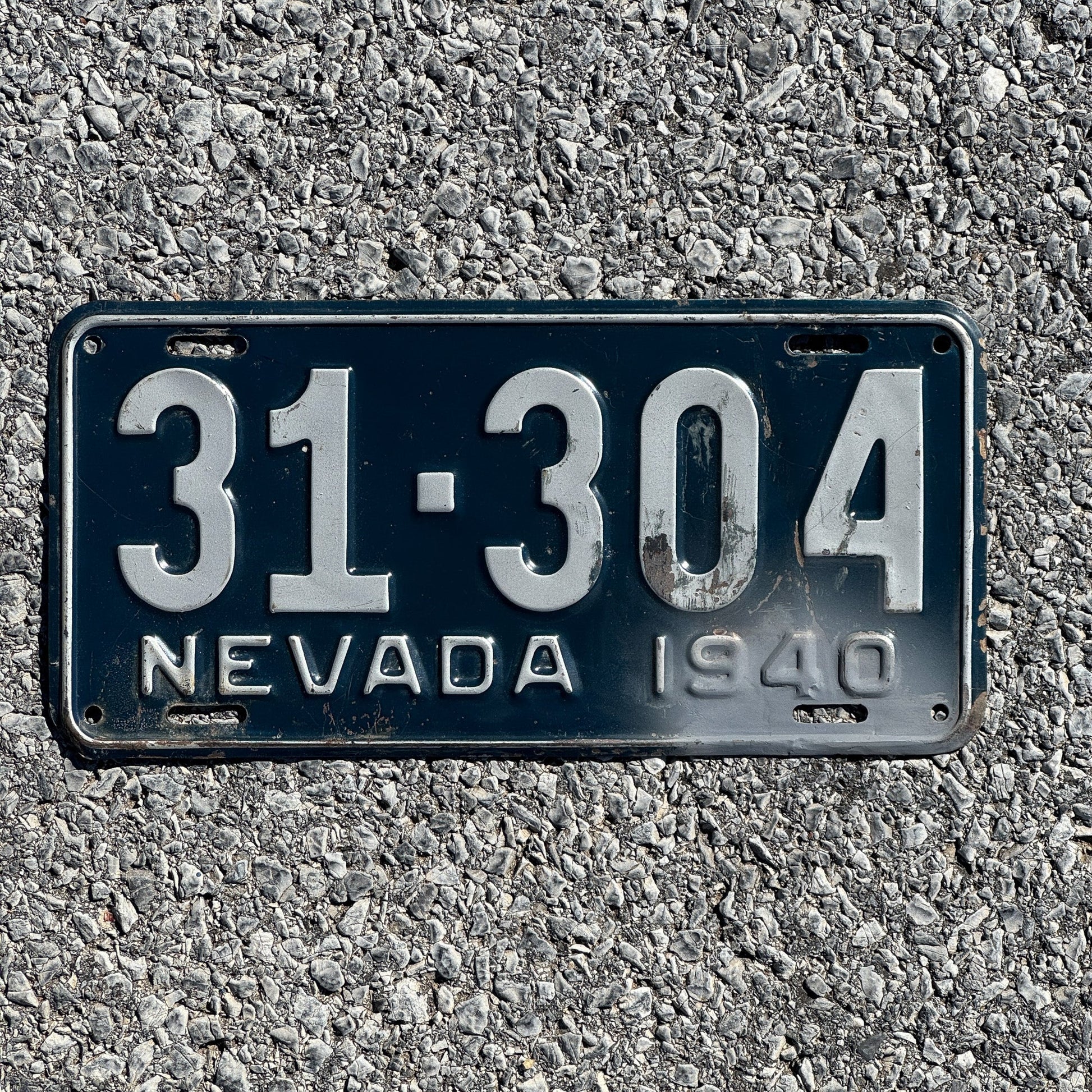Photo of a 1940 Nevada License Plate Auto Tag Garage Decor Vintage 31 304