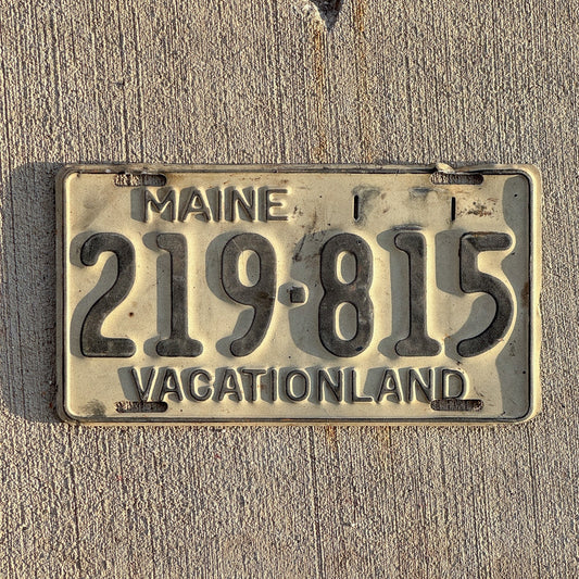 Photo of a 1950 Maine License Plate Auto Tag Garage Decor Vintage 219 815