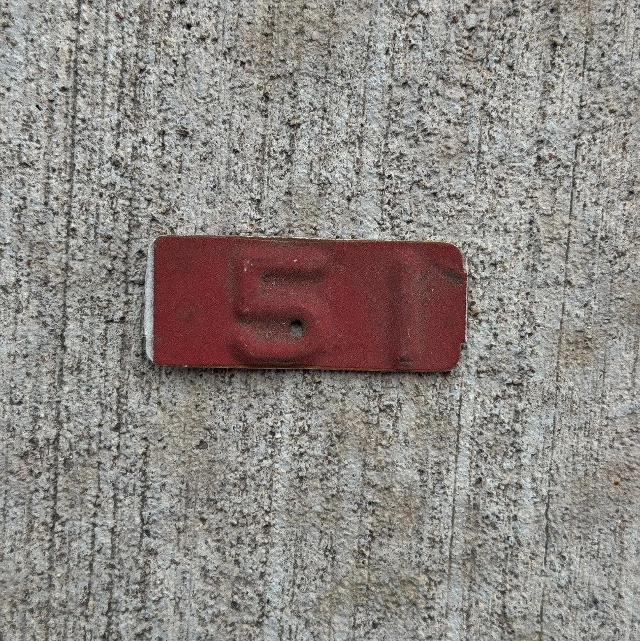 Photo of a 1951 Maine Tab License Plate Auto Tag 1 Garage Decor for 1950 Plate