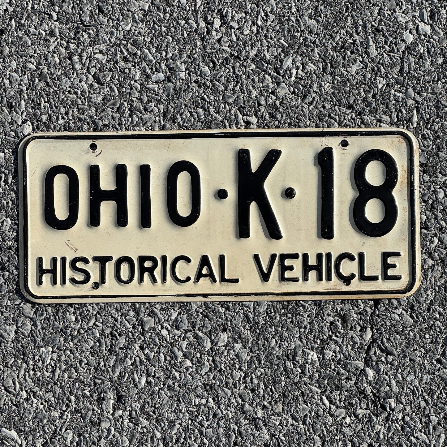 Photo of a 1953 Ohio Historic Vehicle License Plate Auto Tag Garage Decor Vintage Antique Car K18