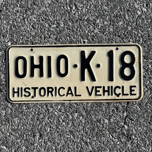 Photo of a 1953 Ohio Historic Vehicle License Plate Auto Tag Garage Decor Vintage Antique Car K18