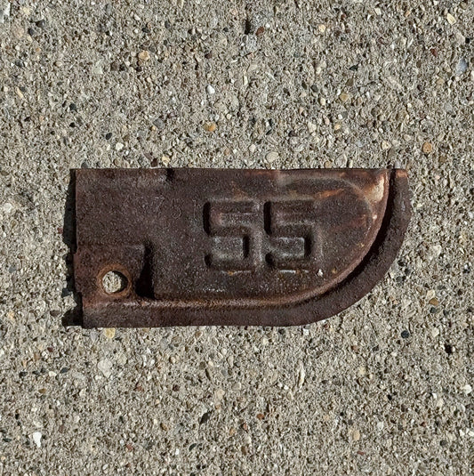 Photo of a 1955 California Tab License Plate Auto Tag Garage Decor Vintage 3378751 with original patina
