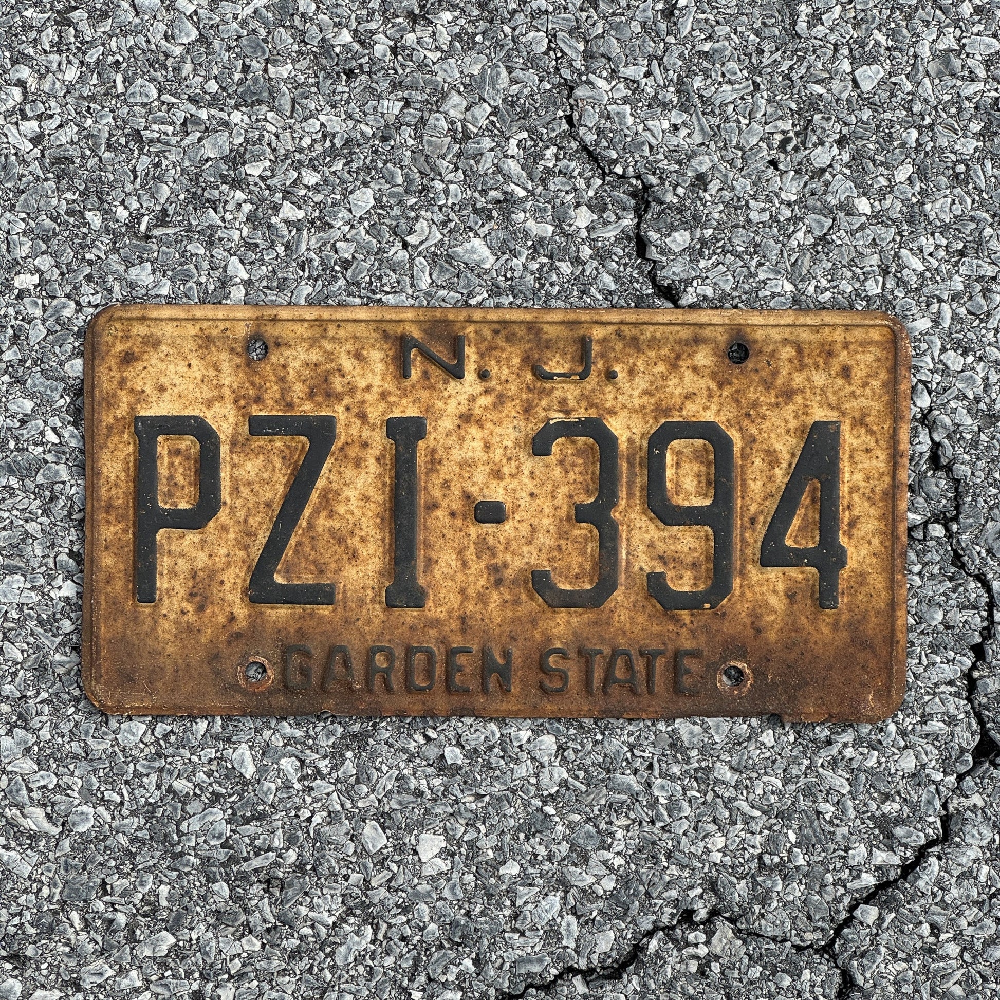 Photo of a 1959 New Jersey License Plate Auto Tag 2 Garage Decor PZI 394