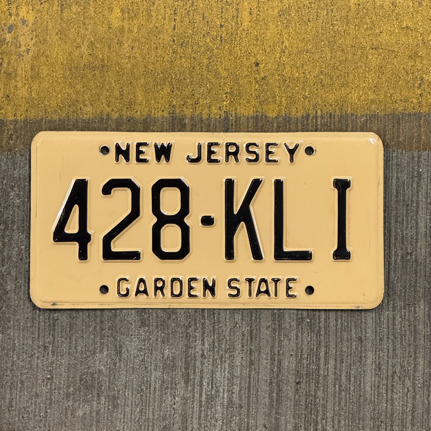 Photo of a 1959 New Jersey License Plate Auto Tag Garage Decor Vintage Garden State 428 KLI
