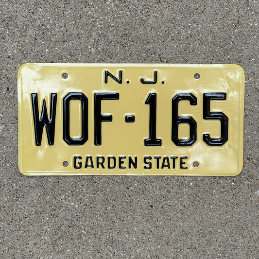 Photo of a 1959 New Jersey License Plate Auto Tag Garage Decor Vintage High Quality WOF 165