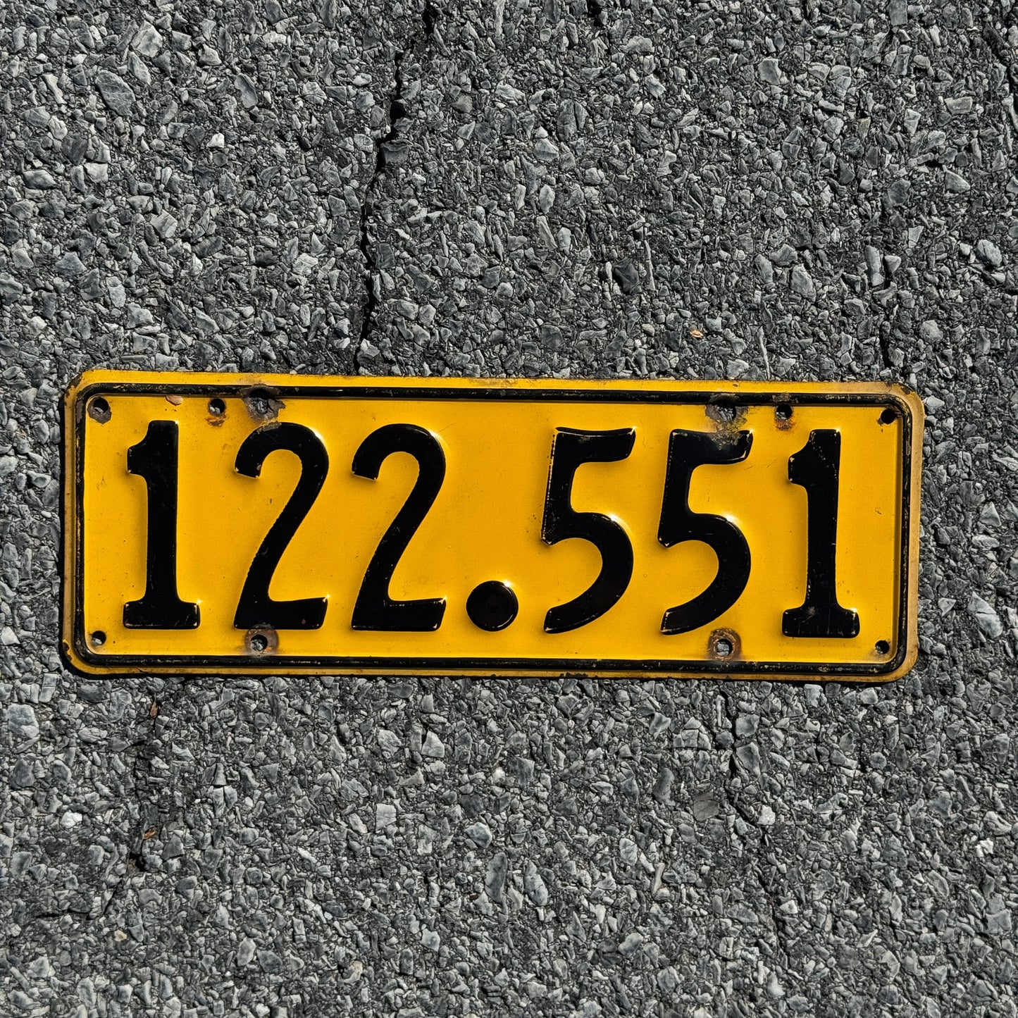 Photo of a 1961 1966 New Zealand License Plate Auto Tag Garage Decor Vintage 122 551