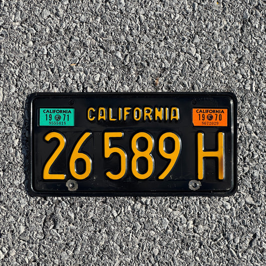 Photo of a 1963 1971 California Truck License Plate Auto Tag Garage Decor Vintage 26589H