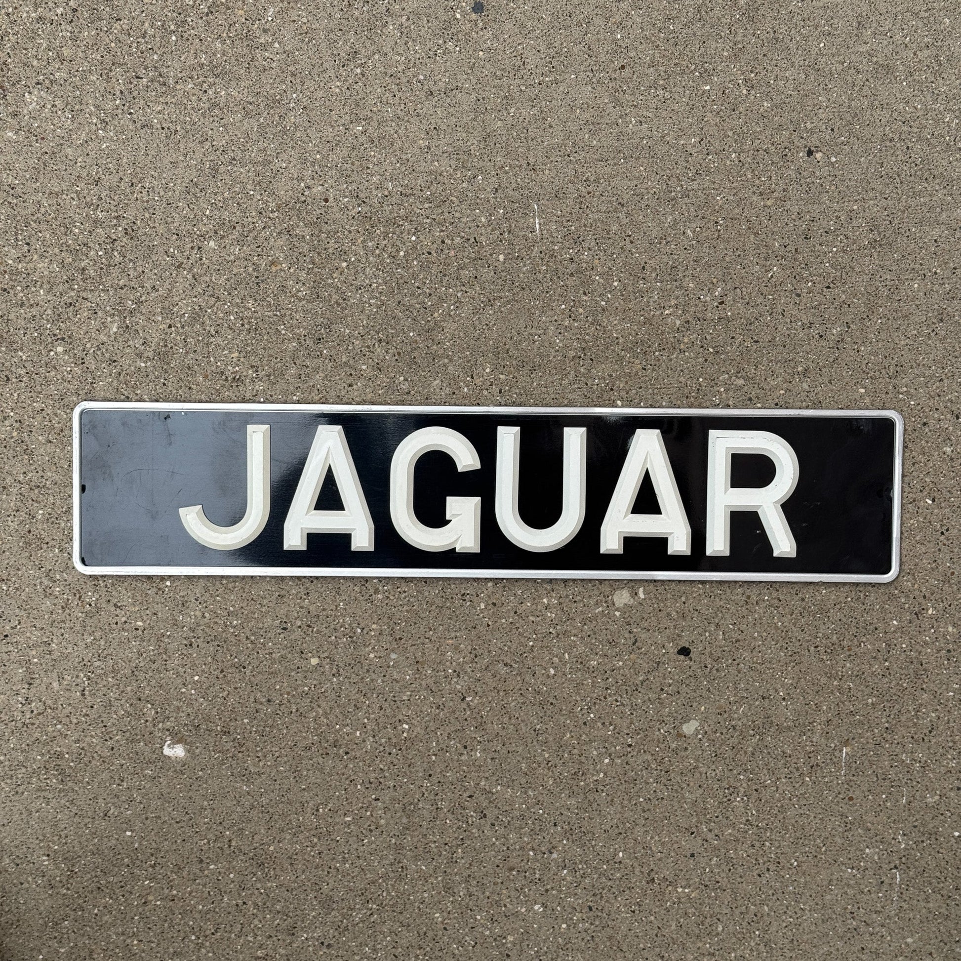 Photo of a 1963 1983 United Kingdom License Plate Auto Tag Garage Decor Vintage Car Make Model JAGUAR