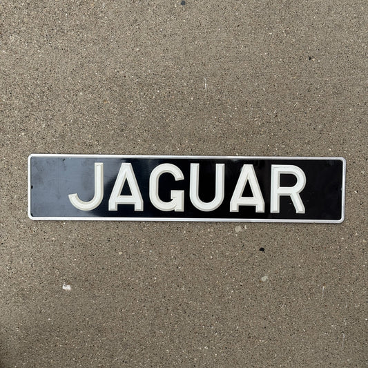 Photo of a 1963 1983 United Kingdom License Plate Auto Tag Garage Decor Vintage Car Make Model JAGUAR