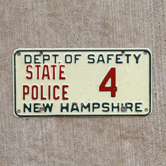 Photo of a 1963 New Hampshire License Plate Auto Tag 1 Vintage Garage 4 with original patina