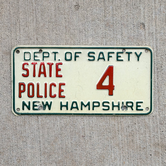 Photo of a 1963 New Hampshire License Plate Auto Tag 2 Vintage Garage 4 with original patina