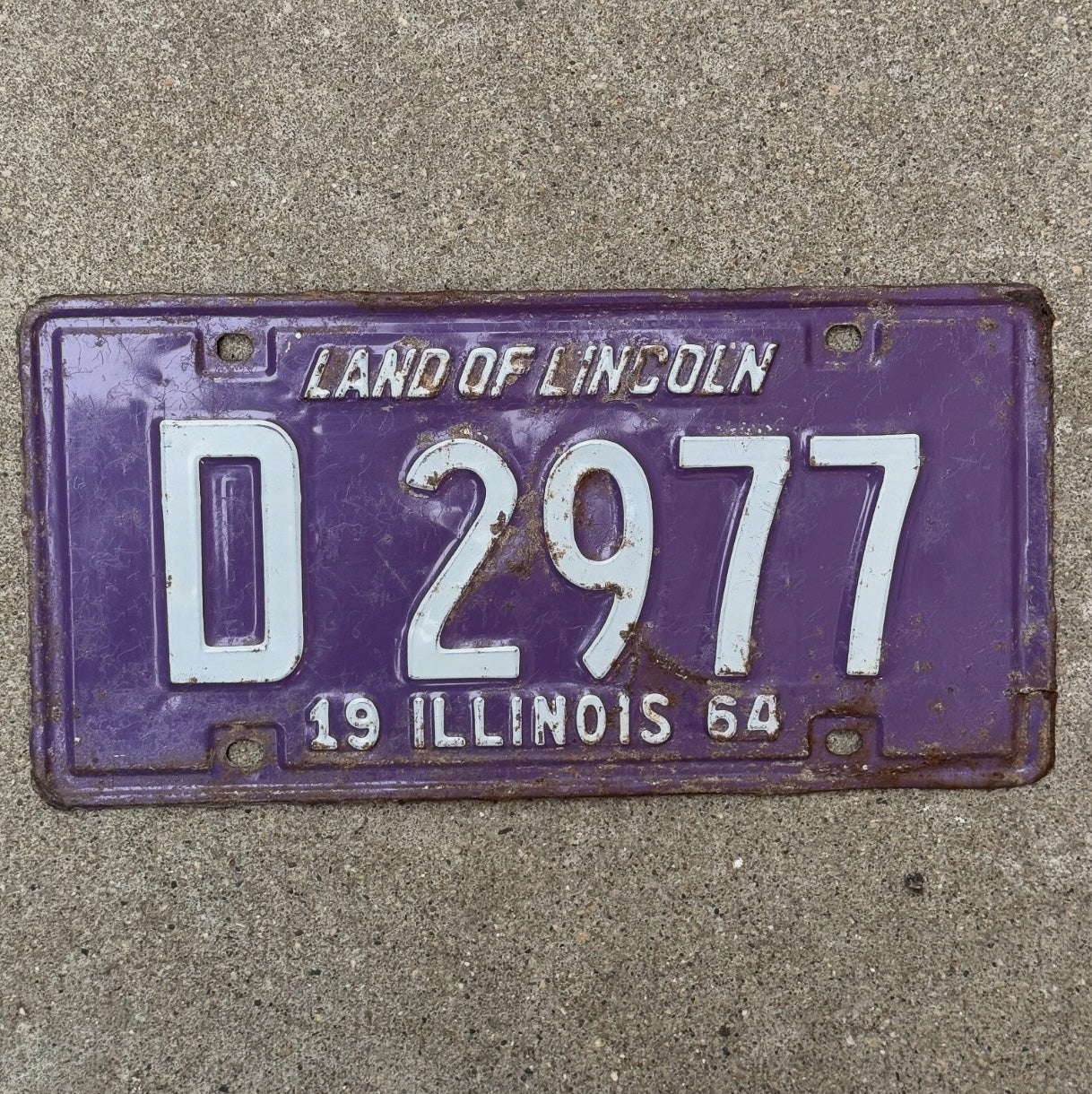 Photo of a 1964 Illinois TRUCK License Plate Auto Tag Garage Decor Vintage License Plate Auto Tag Garage Decor D 2977