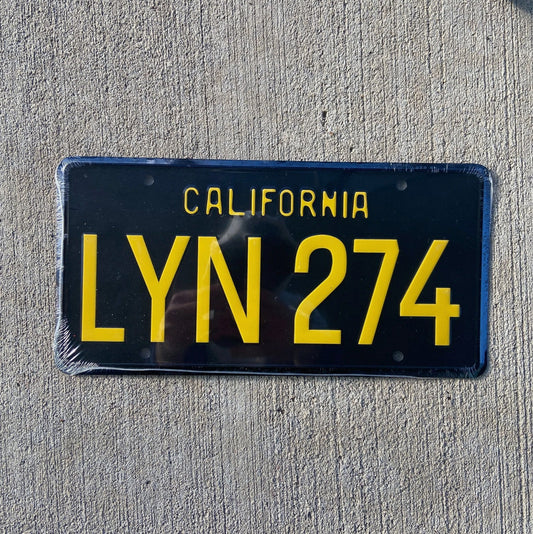 Photo of a 1967 California Souvenir License Plate Auto Tag Garage Decor Vintage Vintage Style NOS Movie Eleanor LYN 274
