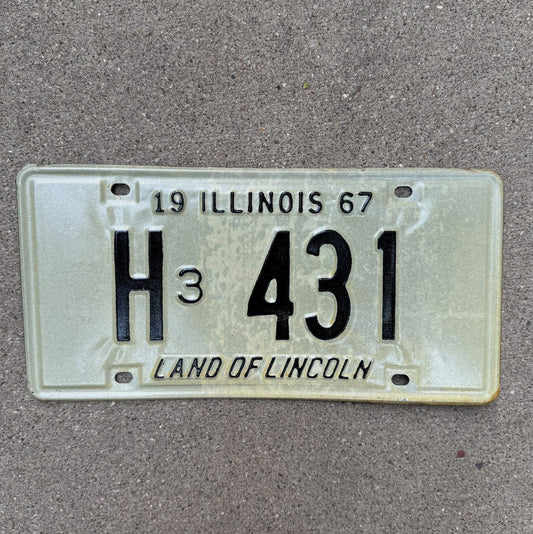 Photo of a 1967 Illinois TRUCK License Plate Auto Tag Garage Decor Vintage License Plate Auto Tag Garage Decor H3 431