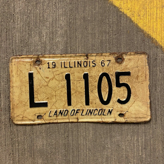 Photo of a 1967 Illinois TRUCK License Plate Auto Tag Garage Decor Vintage License Plate Garage Auto Decor L Truck L 1105