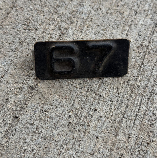 Photo of a 1967 Maine Tab License Plate Auto Tag Garage Decor Vintage for 1962 Plate
