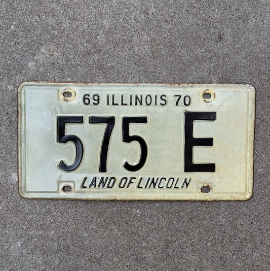 Photo of a 1969 Illinois TRUCK License Plate Auto Tag Garage Decor Vintage License Plate Auto Tag 2 Garage Decor 3 Digit Low Num 575 E