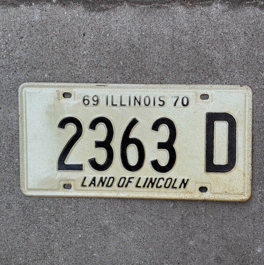 Photo of a 1969 Illinois TRUCK License Plate Auto Tag Garage Decor Vintage License Plate Auto Tag Garage Decor 2363 D