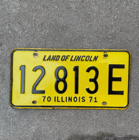 Photo of a 1970 Illinois TRUCK License Plate Auto Tag Garage Decor Vintage License Plate Auto Tag 2 Garage Decor 12813 E