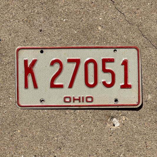 Photo of a 1970 Ohio License Plate Auto Tag Garage Decor Vintage K 27051