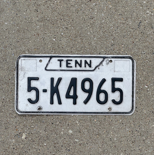 Photo of a 1971 Tennessee License Plate Auto Tag Garage Decor Vintage 5 K4965 with original patina