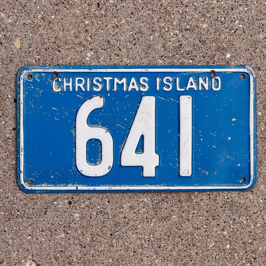 Photo of a 1972 Christmas Island License Plate Auto Tag Garage Decor Vintage 641