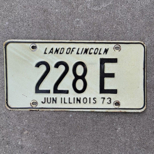 Photo of a 1973 Illinois TRUCK License Plate Auto Tag Garage Decor Vintage License Plate Auto Tag 2 Garage Decor 3 Digit Low Num 228 E