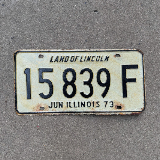 Photo of a 1973 Illinois TRUCK License Plate Auto Tag Garage Decor Vintage License Plate Auto Tag Garage Decor 15839 F