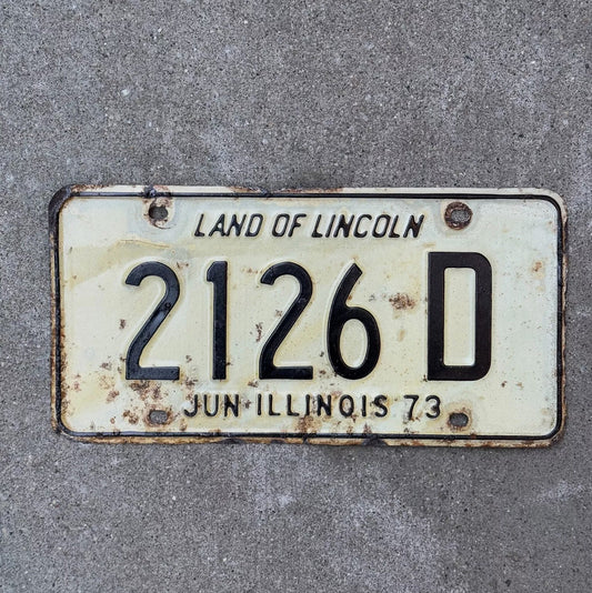 Photo of a 1973 Illinois TRUCK License Plate Auto Tag Garage Decor Vintage License Plate Auto Tag Garage Decor 2126 D