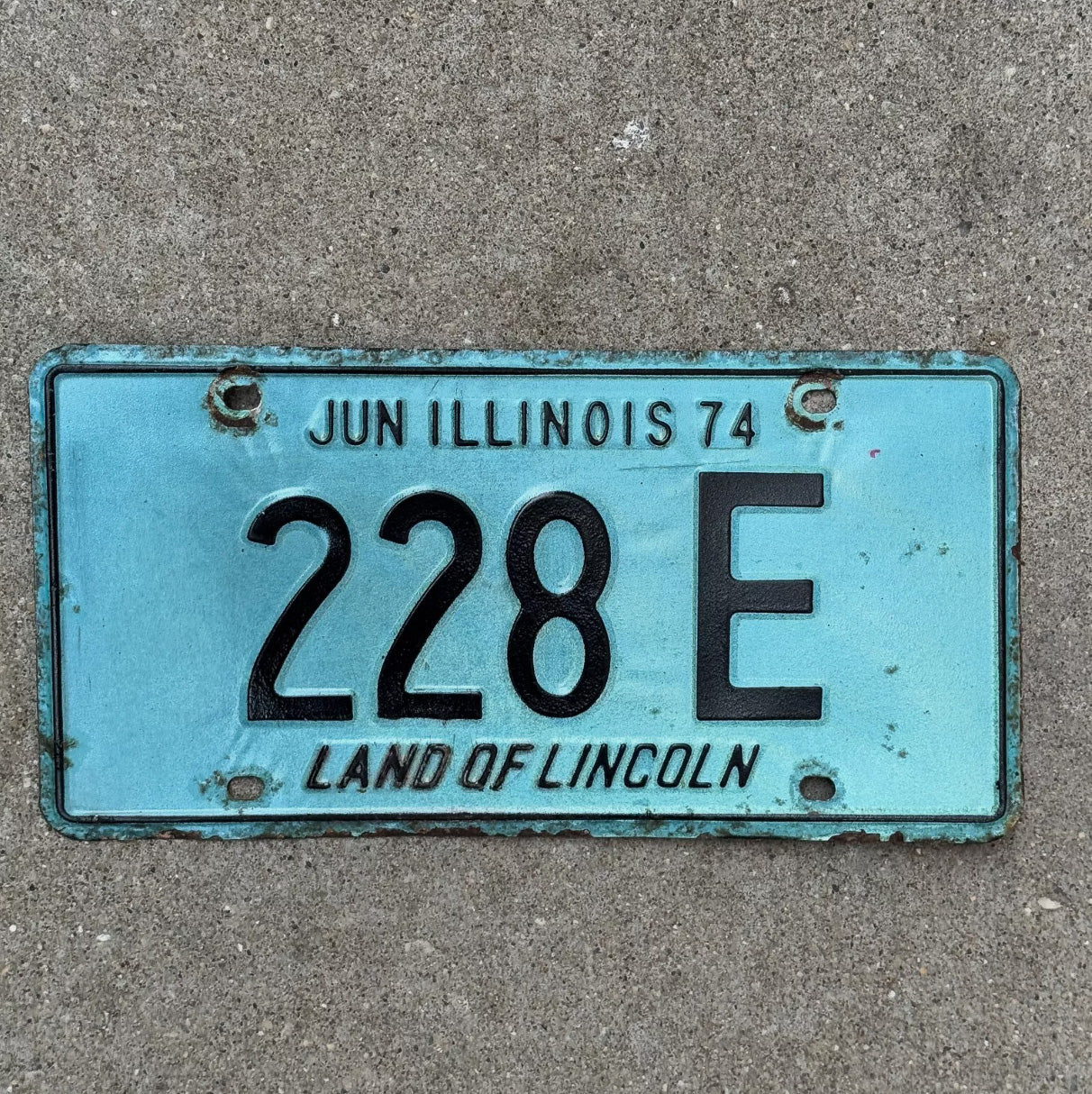Photo of a 1974 Illinois TRUCK License Plate Auto Tag Garage Decor Vintage License Plate Auto Tag 2 Garage Decor 3 Digit Low Num 228 E
