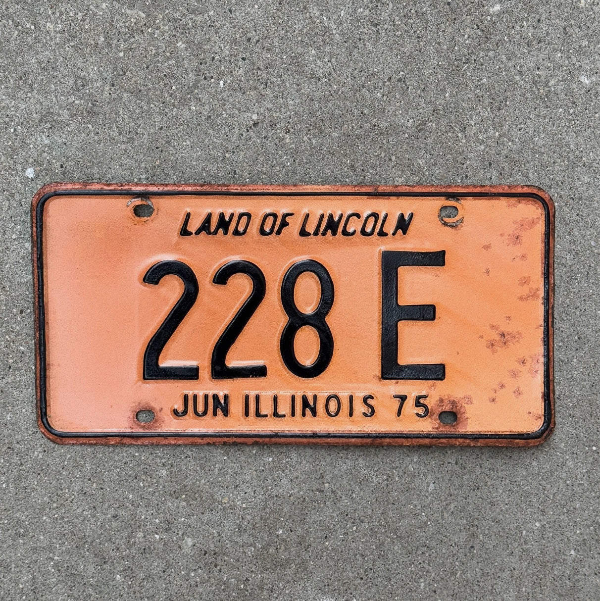 Photo of a 1975 Illinois TRUCK License Plate Auto Tag Garage Decor Vintage License Plate Auto Tag 2 Garage Decor 3 Digit Low Num 228 E