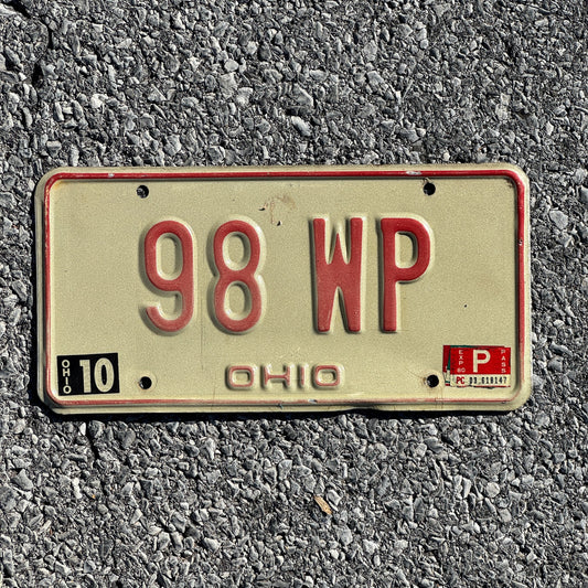 Photo of a 1976 1980 Ohio License Plate Auto Tag 1 Garage Decor 98 WP